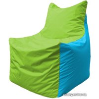 Кресло-мешок Flagman Фокс Ф2.1-168 (салатовый/голубой)