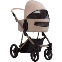Универсальная коляска BEBETTO Pelpasso Pro (2 в 1, pro 02 kaszmir/светло-бежевая кожа)