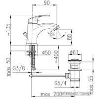 Смеситель Armatura Krzem 4212-815-00