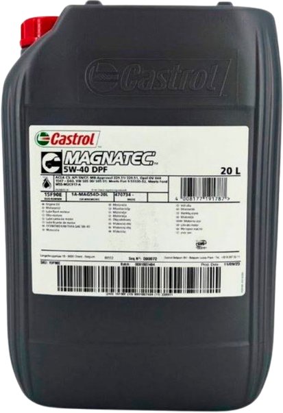 

Моторное масло Castrol Magnatec Diesel 5W-40 DPF 20л