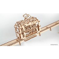 3Д-пазл Ugears Трамвай с рельсами