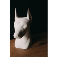 Кашпо К.РАМА Доберман (белый)