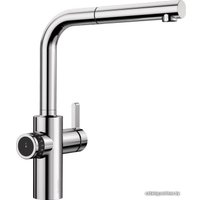 Смеситель Blanco Evol-S Volume с дозатором воды (рычаг справа, хром)