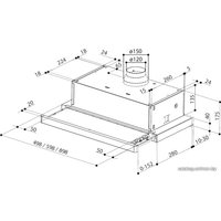 Кухонная вытяжка Faber FLEXA HIP W A60