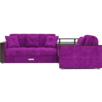 Угловой диван Мебель-АРС Прага НПБ (фиолетовый)