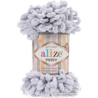 Пряжа для вязания Alize Puffy 416 (9.2 м, серый)