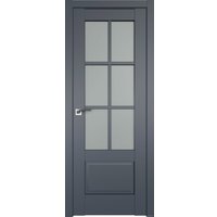 Межкомнатная дверь ProfilDoors 103U L 50x200 (антрацит, стекло матовое)