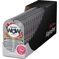 Консервированный корм для собак AlphaPet WOW с чувствительным пищевар. ягненок и тушеная морковь 15х100 г