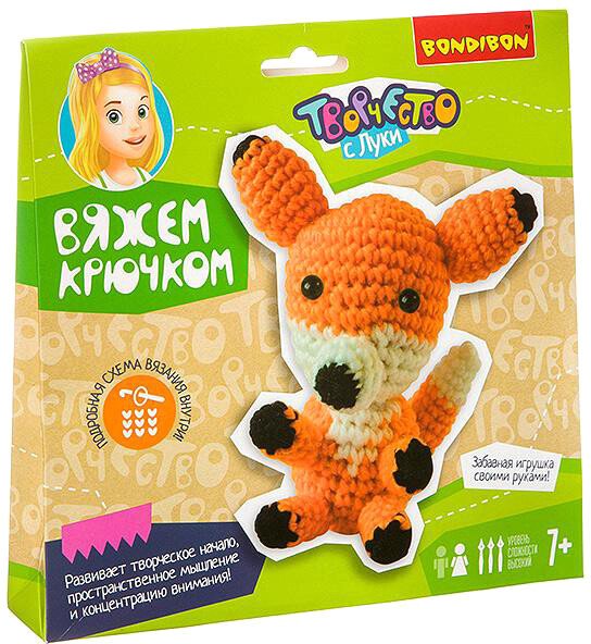 

Набор для рукоделия Bondibon Вяжем крючком. Лисичка ВВ3266