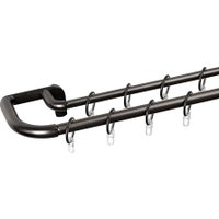 Карниз для штор UG Home Раздвижной 2-рядный 2UT-230-330-BG (черный графит, 2.3-3.3м)
