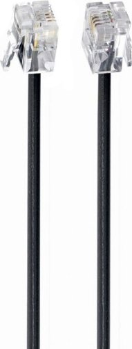 

Кабель Cablexpert TC6P4C-2M-BK RJ11 - RJ11 (2 м, черный)