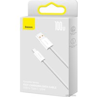 Кабель Baseus Dynamic Series Fast Charging Data Cable 100W USB Type-A - USB Type-C (2 м, белый)