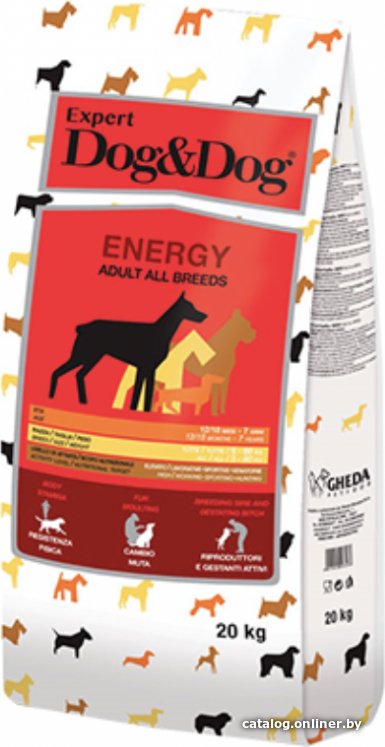 Сухой корм для собак Dog&Dog Expert Adult All Breeds Energy 20 кг