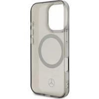 Чехол для телефона Mercedes PC/TPU Transparent with Silver Ring (MagSafe) для iPhone 16 Pro Max MEHMP16X23HUOSK