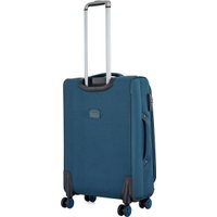 Чемодан-спиннер 4 ROADS 6310-M 66 см (темный петролеум)