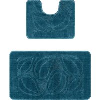 Набор ковриков Maximus Flora 2569 (50x80/40x50, темно-синий)