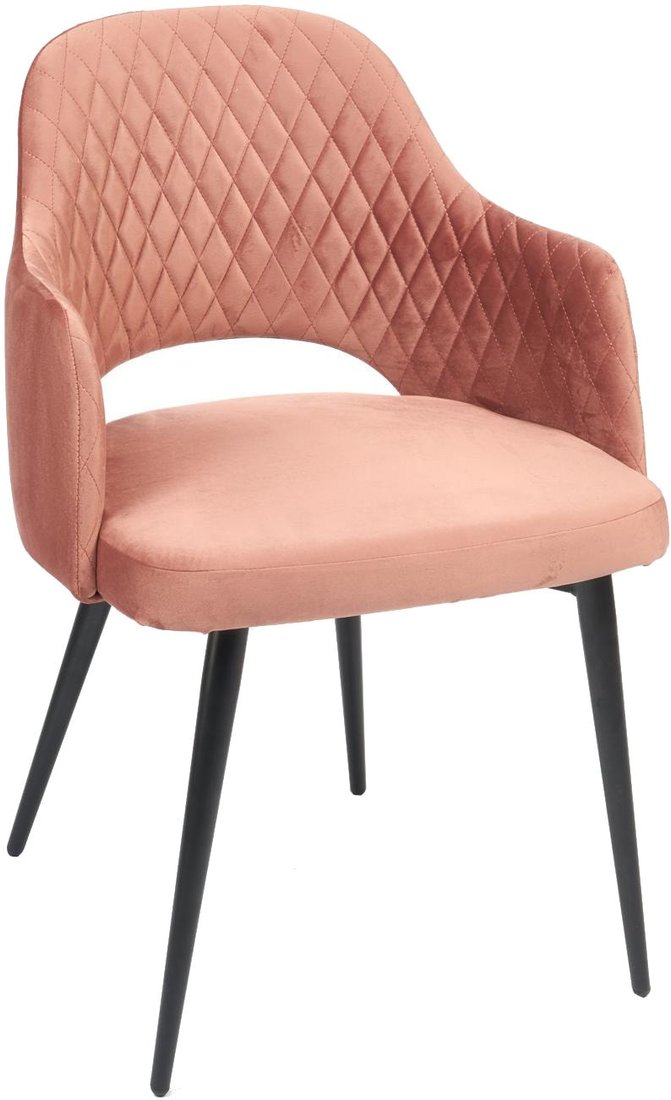 

Стул с подлокотниками TetChair Valkyria mod. 711 (коралловый barkhat 15/черный)