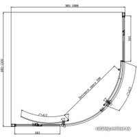 Душевой уголок Ambassador Kingston 14011105 100х100
