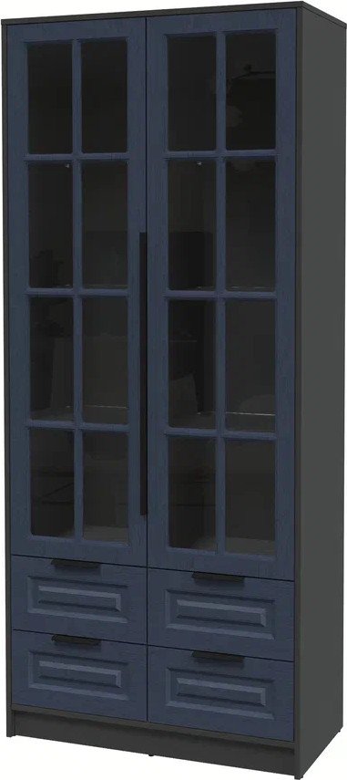 

Шкаф-витрина Интерлиния Концепт КТ-ШВ2 Деко (антрацит/дуб королевский)