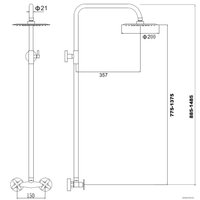 Верхний душ Fmark FS8505