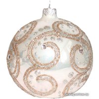 Елочная игрушка Орбитал Шар Д-395 200-079-2 (8см, белый опал)