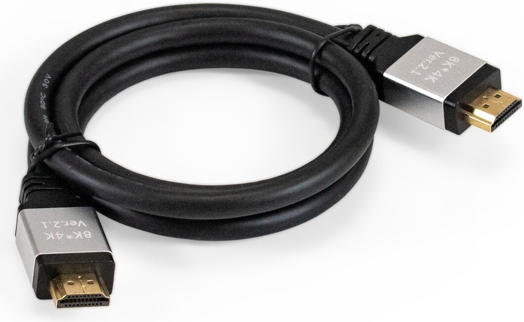 

Кабель ExeGate EX-CC-HDMI8K-1.0 HDMI - HDMI (1 м, черный)