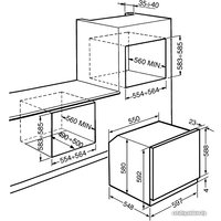 Электрический духовой шкаф Smeg SF700BS