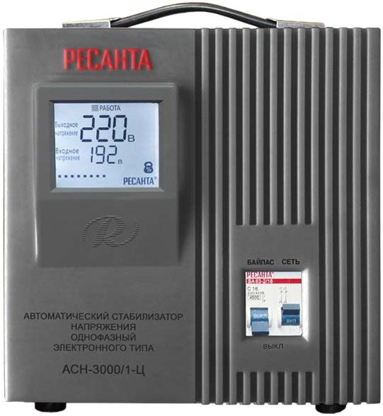 

Стабилизатор напряжения Ресанта АСН-3000/1-Ц