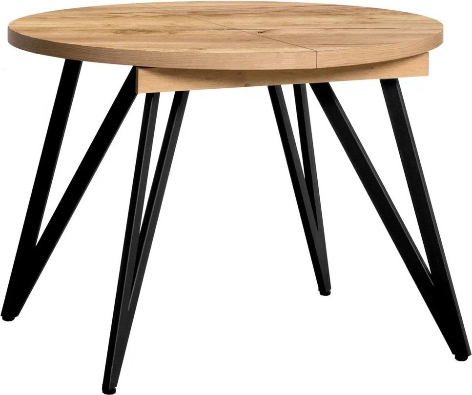 

Кухонный стол Millwood Женева 3 Л раздвижной D100-140x100x76 (дуб золотой Craft/металл черный)