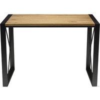 Кухонный стол Buro7 Лофт 110 (классика, дуб натуральный/черный)