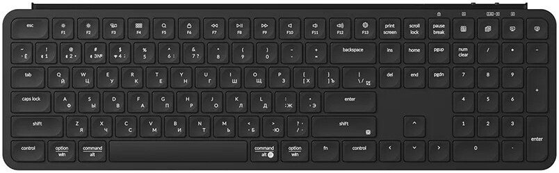 Клавиатура Keychron B6 Pro B6P-K9-RU (глубокий черный)
