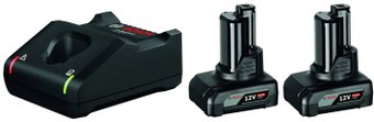 Аккумулятор с зарядным устройством Bosch 1600A01B20 (12В/2x6 Ah + 12-40В)