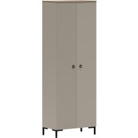 Шкаф распашной Black Red White Domenica SZF2D/70 (глиняный серый/дуб сильвержек ореховый) в Солигорске