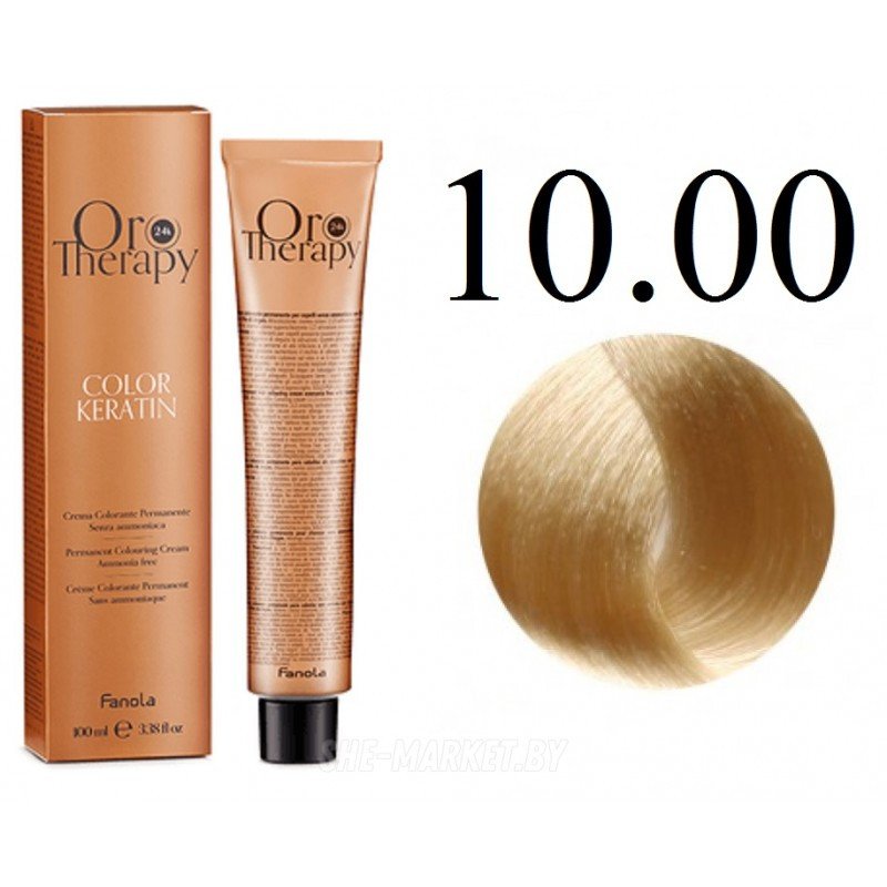 

Крем-краска Fanola ORO Therapy Color Keratin 10.00 платиновый блондин интенсивный 100 мл