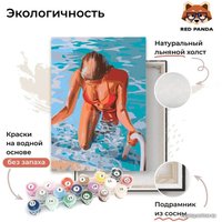 Картина по номерам Red Panda Девушка из бассейна p55022