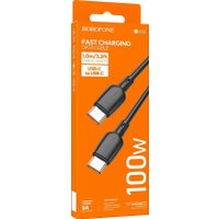 Кабель Borofone BX93 USB Type-С - USB - Type-C (100Вт, 1 м, черный)