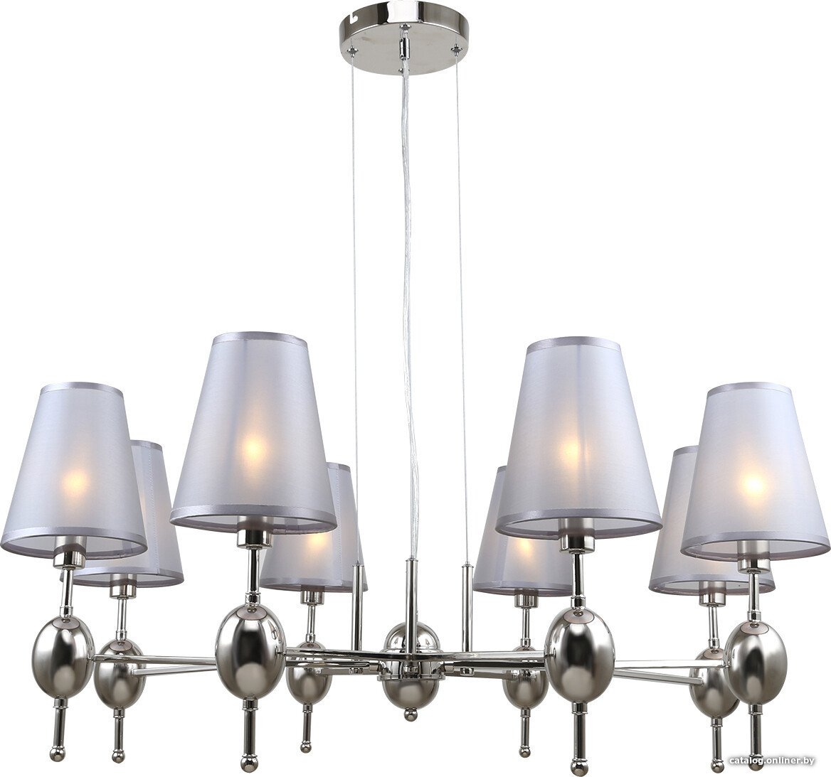 Подвесная люстра Escada Elegy 2106/8S E14*40W Nickel