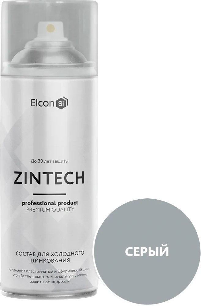 

Эмаль Elcon Zintech для холодного цинкования (0.52 мл)