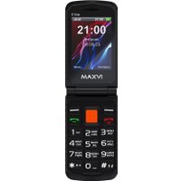 Кнопочный телефон Maxvi E10ds (оранжевый)