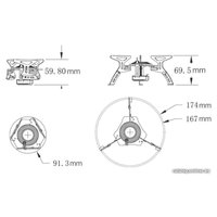 Туристическая горелка Fire-Maple FMS-105