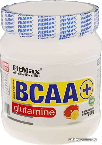 BCAA Fitmax BCAA + Glutamine (лимон/грейпфрут, 300г)