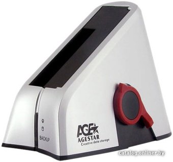 Бокс для накопителей 2.5" и 3.5" AgeStar 3UBT Silver