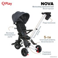Детский велосипед Qplay Nova S700 (черный/черный)