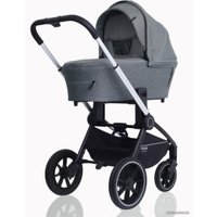 Универсальная коляска Rant MOWbaby Zoom PU (2 в 1, silver grey)