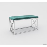 Банкетка Hype Mebel Куб (белый/зеленый)