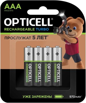 Аккумулятор Opticell Turbo Rechargeable AAA (4 шт)