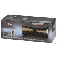 Фасадный светильник ЭРА WL43 BK+GD светодиодная 6Вт 3500К IP54 Б0054422 (черный/золото)