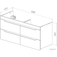  Lemark Тумба под умывальник Olivia 120 LM08OL125T (дуб кантри)