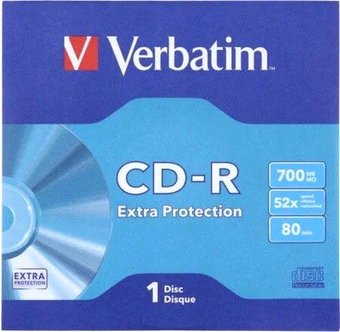 CD-R диск Verbatim 700Mb 52x 43843 (1 шт.)