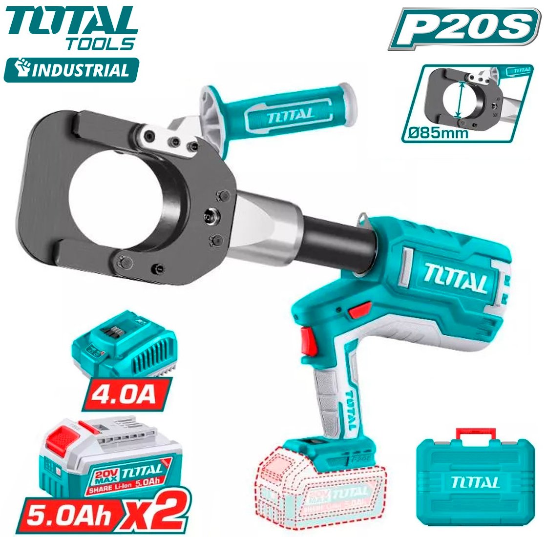 

Кабелерез Total TRCLI2005 (с 2-мя АКБ, кейс)